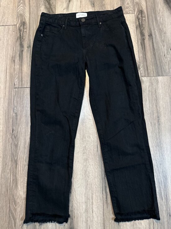 PARKER SMITH Denim - Parker Smith Black High-Waisted Frayed Step Hem Jeans Size 26